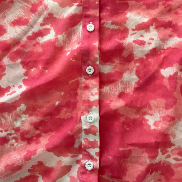 Pretty Little Things Pink Cow Print Button Down - Picture 4 of 4